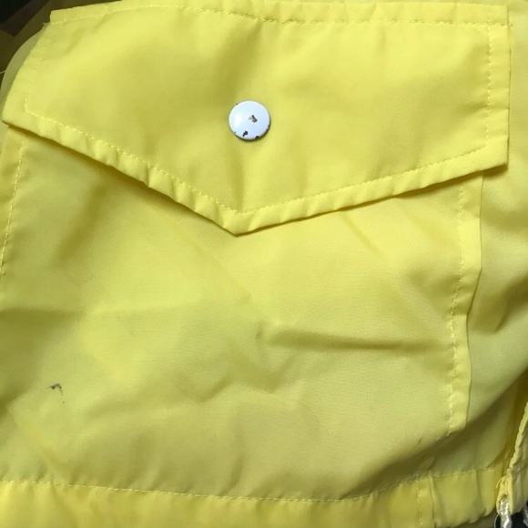Mr. Leggs Vintage 70s 80s Yellow Windbreaker Mens Medium - Picture 4 of 6